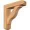 Ekena Millwork Funston Craftsman Smooth Bracket w/ Offset Brace, Western Red Cedar, 5 1/2"W x 22"D x 22"H BKT0604X22X22FST04SWR - alternate 1